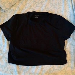 Wild Fable Black tshirt crop top